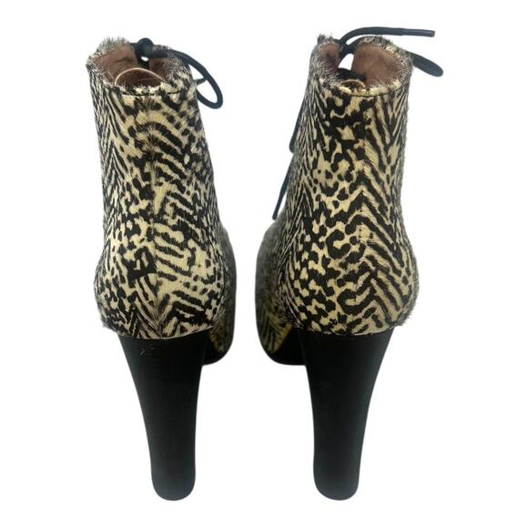 Jeffrey Campbell Lita Havana Last Fur Zebra Platform Booties Size 8 - Picture 3 of 9